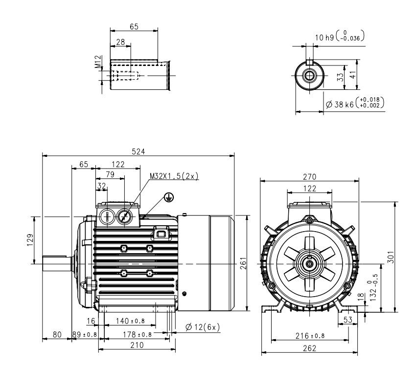schemat Silnik 3GBA132210-ADD 5,5kW