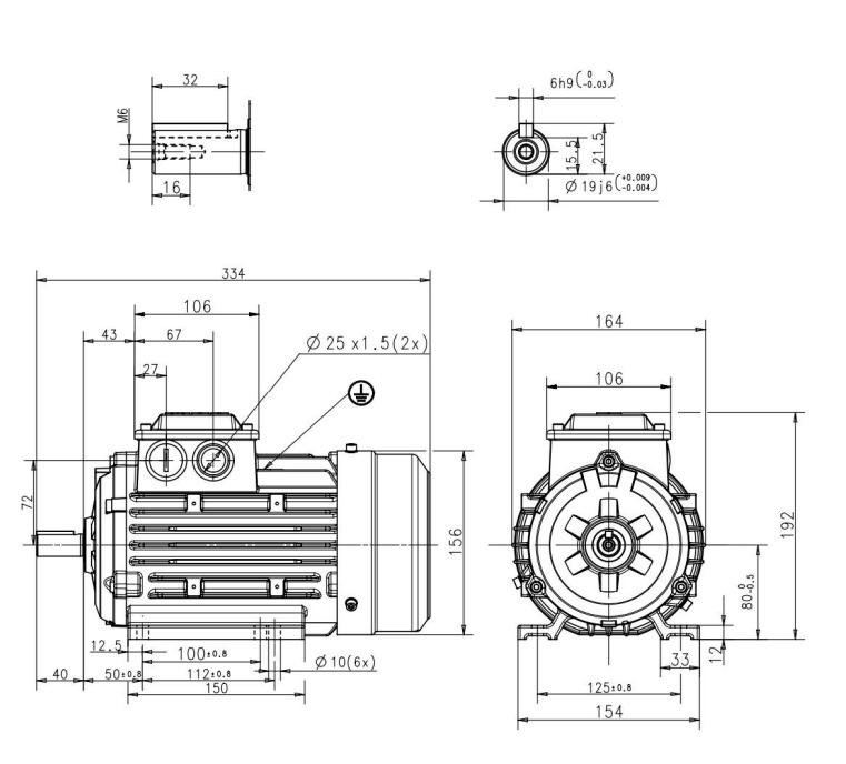 schemat Silnik 3GBA082410-ASD 0,75kW